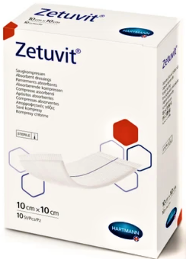 Hartmann Zetuvit comprese sterile 10cm/10cm - 25 bucati