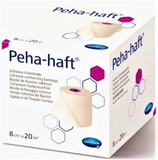 Hartmann Peha-haft latex free fasa pentru fixare 8cm/20m - 1 bucata