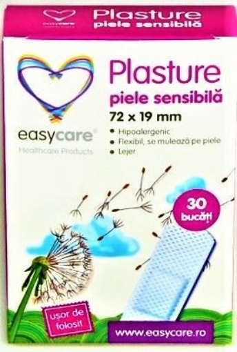 easycare plasturi piele sensibila 72/19mm ctx30 buc