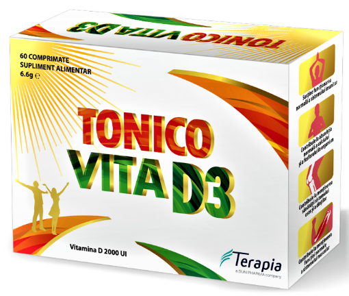 Tonico Vita D3 - 30 comprimate Terapia