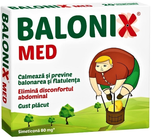 Balonix Med - 10 comprimate masticabile Fiterman Pharma