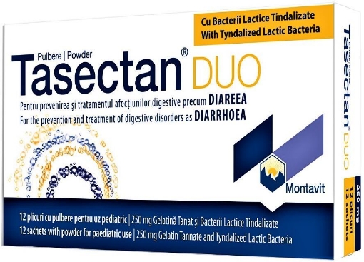 Tasectan DUO 250mg -12 plicuri