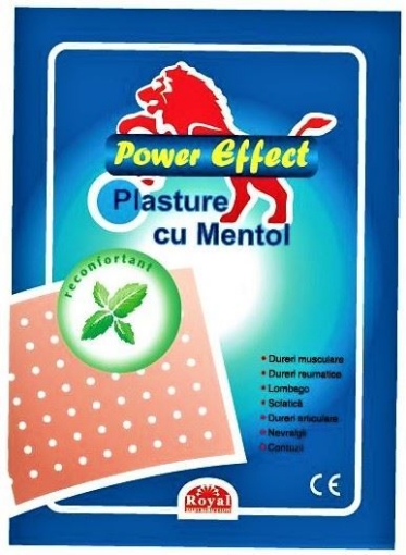 Poza cu royal powereffect plasturi antireumatici mentol 12/18cm