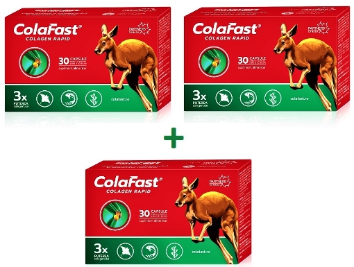 ColaFast Colagen Rapid - 30 capsule (3 cutii la pret de 2)
