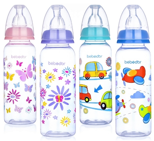 Bebe D`Or Biberon desenat BPA free 3L+ - 250ml cod 24302