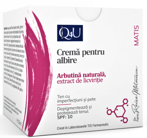 Q4U Crema pentru albire - 50ml Tis Farmaceutic