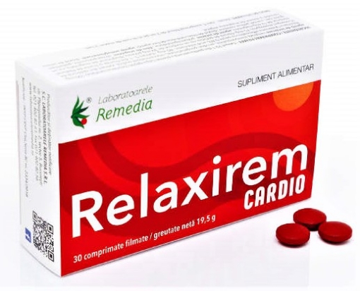 Remedia Relaxirem Cardio - 30 comprimate filmate