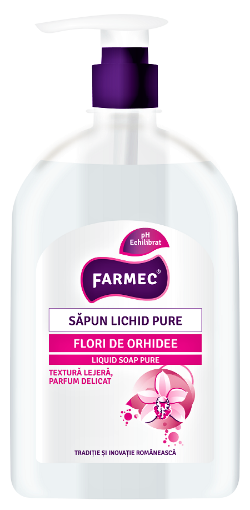 Poza cu Farmec Sapun lichid Pure cu extract din flori de orhidee - 500ml 