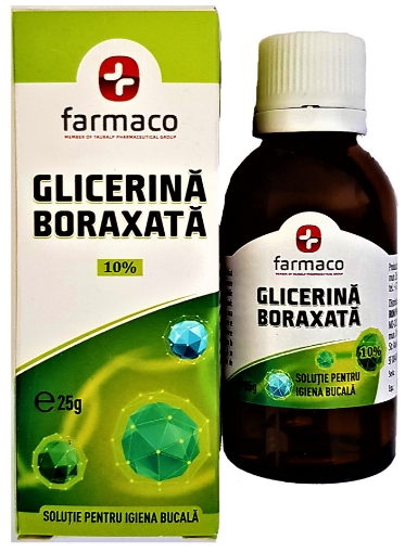 Poza cu Farmaco Glicerina boraxata 10% - 25 grame