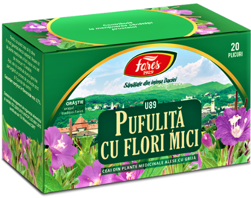 Poza cu Fares ceai pufulita cu flori mici - 20 plicuri