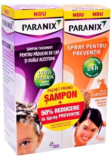 Poza cu Hipocrate pachet  Paranix sampon - 100ml (+ 50% reducere la Paranix spray pentru preventie)