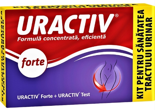 Poza cu Uractiv Forte - 10 capsule (+ Uractiv test) Fiterman Pharma