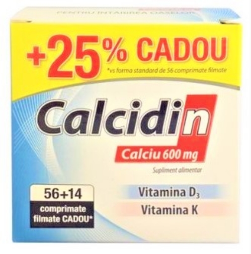 Poza cu Zdrovit Calcidin - 56 comprimate (+14 comprimate extra)