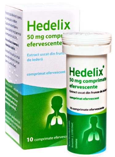 Poza cu Hedelix 50mg - 10 comprimate efervescente Krewel