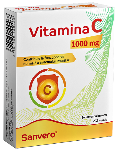 Poza cu Sanvero Vitamina C 1000mg - 30 capsule