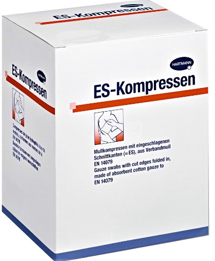 Hartmann ES-Kompressen comprese sterile din tifon 10cm/10cm - 25 bucati