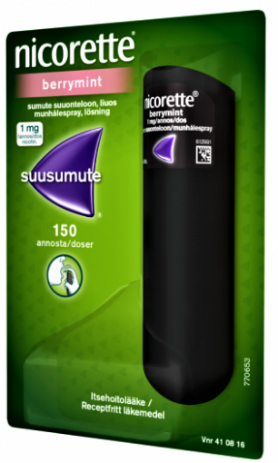 Nicorette Berrymint 1mg/puf spray bucofaringian - 13.2ml