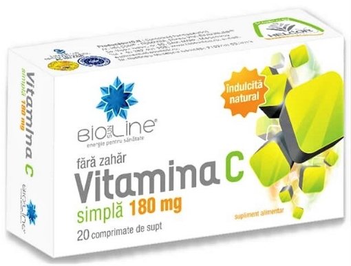 Poza cu vitamina c 180mg ctx20 cpr helcor