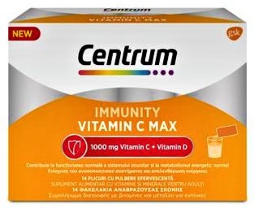 Poza cu Centrum Immunity Vitamin C Max - 14 plicuri