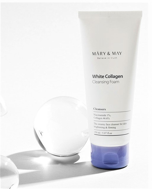 Farmacia Online Beneva Mary And May White Collagen Cleansing Foam Ml