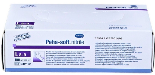 Hartmann Peha-Soft nitrile manusi examinare albastre L - 100 bucati