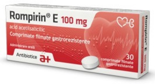 Poza cu Rompirin E 100mg - 30 comprimate gastrorezistente Antibiotice Iasi