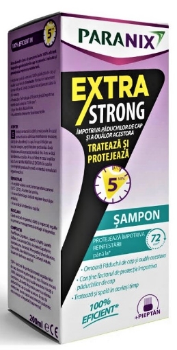 Hipocrate Paranix sampon Extra strong - 200ml (+ pieptene)