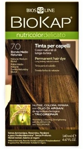 Nutricolor vopsea pentru par Delicato rapid 7.0 Natural medium blond - 135ml (NDR00700)