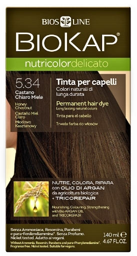 Nutricolor vopsea pentru par 5.34 Honey light brown - 140ml (ND00534)