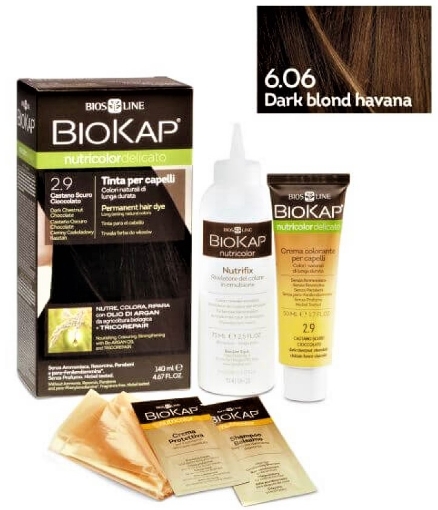 Nutricolor vopsea pentru par 6.06 Dark blond havana - 140ml (ND00606)