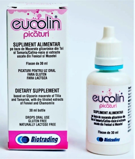 Poza cu Eucolin picaturi supliment alimentar pentru calmarea colicilor - 30ml