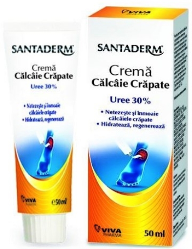 Vitalia K SantaDerm Crema pentru calcaie crapate - 50ml