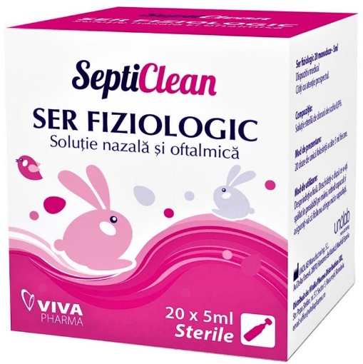 Poza cu SeptiClean Ser fiziologic 5ml - 20 monodoze