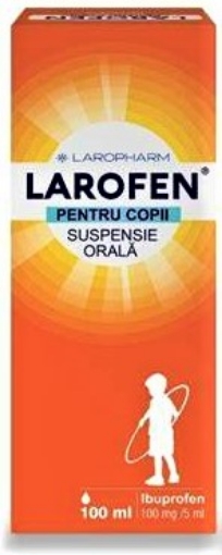 Poza cu Larofen pentru copii 100mg/5ml suspensie orala cu ibuprofen - 100ml Laropharm