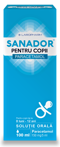 Poza cu Sanador pentru copii 150mg/5ml sirop - 100ml Laropharm