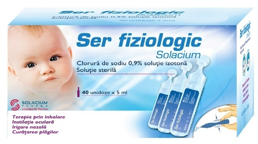 Ser fiziologic 5ml - 40 monodoze Solacium Pharma