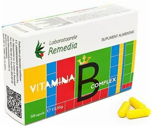 Poza cu Remedia Vitamina B Complex - 30 cps