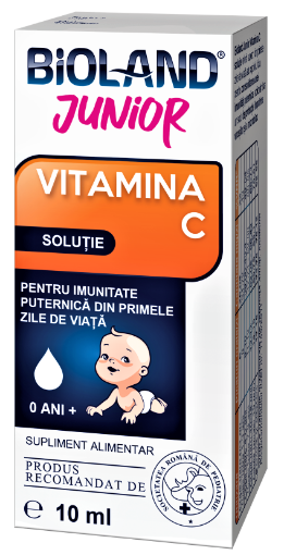Poza cu Bioland Vitamina C Junior solutie - 10ml Biofarm