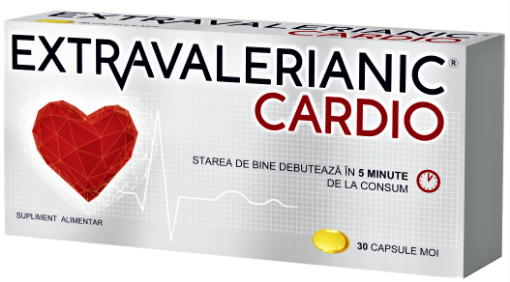 Poza cu Extravalerianic Cardio - 30 capsule moi Biofarm