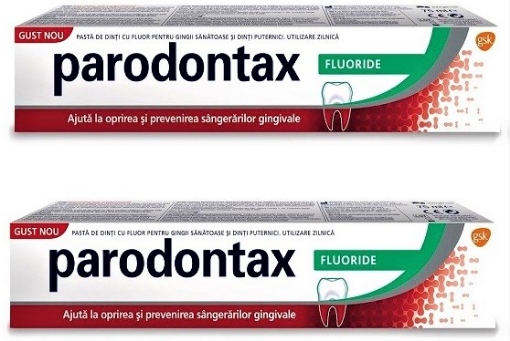 Poza cu Parodontax Fluoride pasta de dinti - 75 ml ( pachet promo 1+1 la -50% reducere)