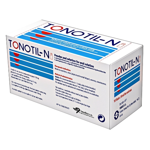 Poza cu Tonotil-N pulbere si solutie pentru solutie orala 10ml - 10 flacoane