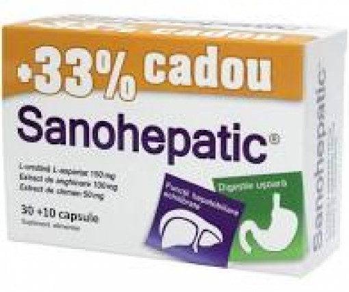 Poza cu zdrovit sanohepatic ctx40 cps 33% cadou