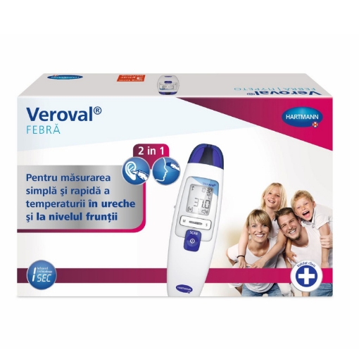 Hartmann Veroval termometru 2 in 1 cu infrarosu - 1 bucata