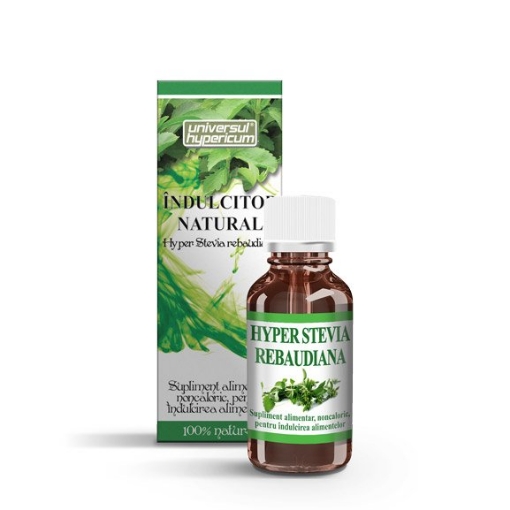 Poza cu Hypericum Indulcitor Hyper Stevia Rebaudiana - 50ml