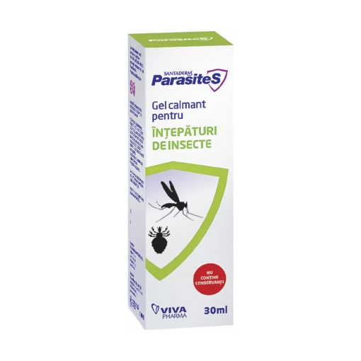 SantaDerm ParasiteS gel calmant pentru intepaturi insecte - 30ml Vitalia K