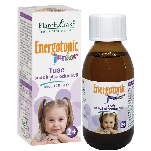 PlantExtrakt Energotonic Junior Sirop pentru tuse seaca si productiva - 125ml