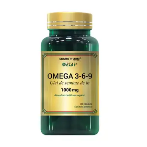 Cosmo Pharm Premium Omega 3-6-9 Ulei din seminte de in 1000mg - 30 capsule