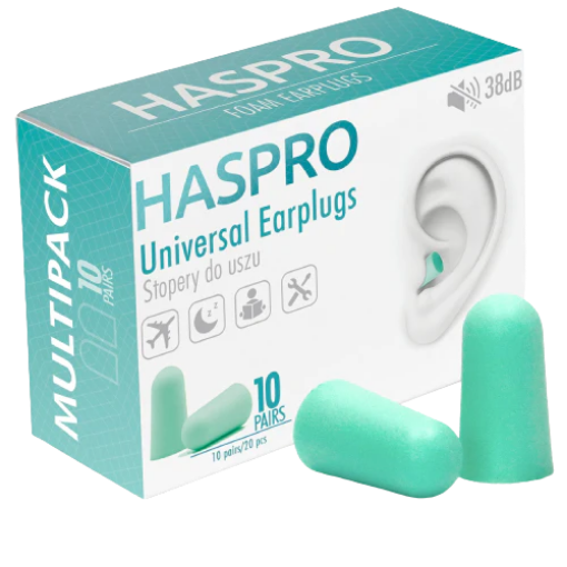 Poza cu Haspro Dopuri pentru urechi Mint multi 10 - 20 bucati (10 perechi)