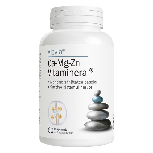 Alevia Ca-Mg-Zn Vitamineral - 60 comprimate