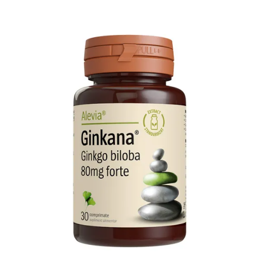 Poza cu alevia ginkana ginkgo biloba 80 mg ctx30 cpr